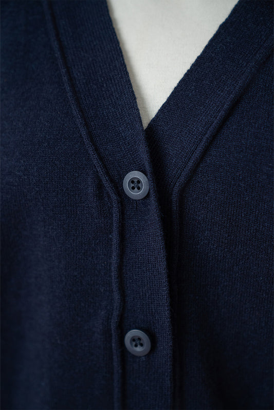 V-NECK LOOSE FIT CARDIGAN