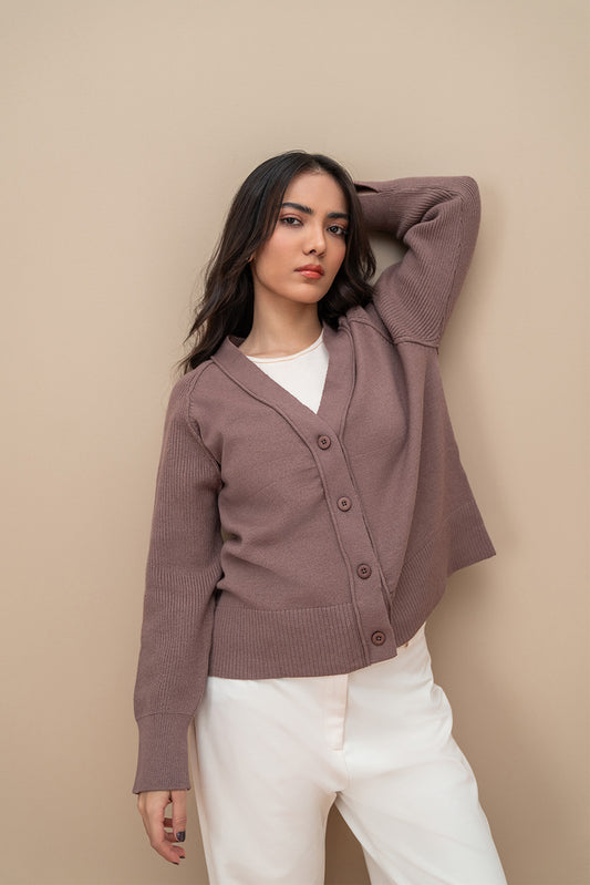 CROPPED RAGLAN CARDIGAN