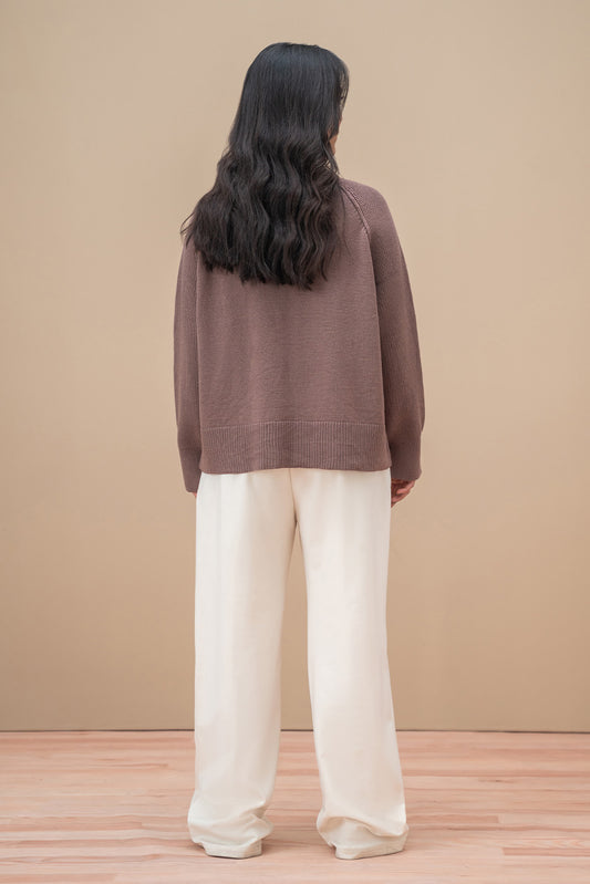 CROPPED RAGLAN CARDIGAN