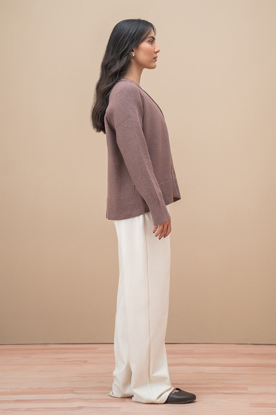 CROPPED RAGLAN CARDIGAN