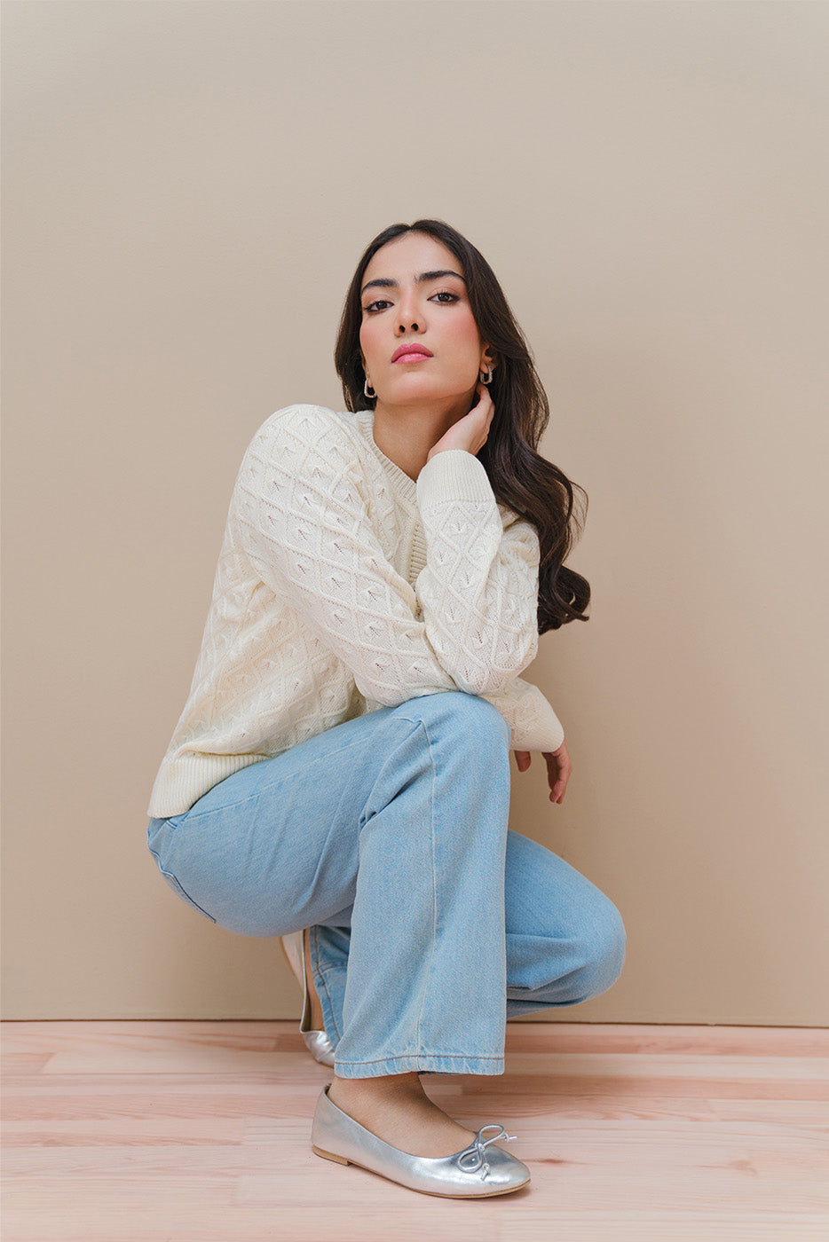 CREW NECK SLIM FIT CARDIGAN