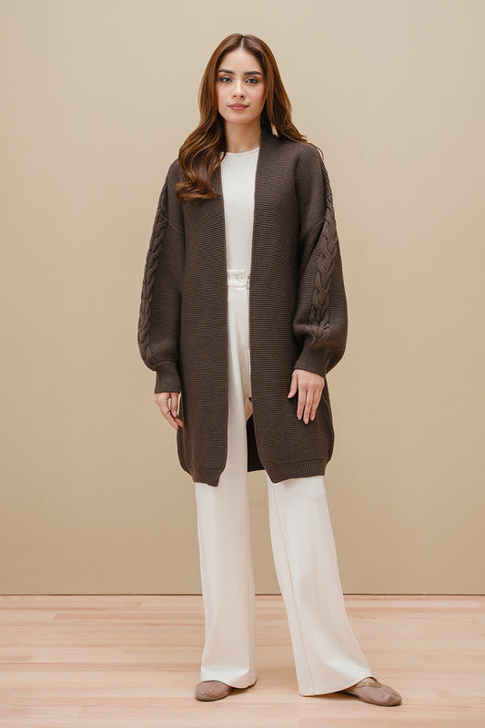 CABLE KNIT SHRUG