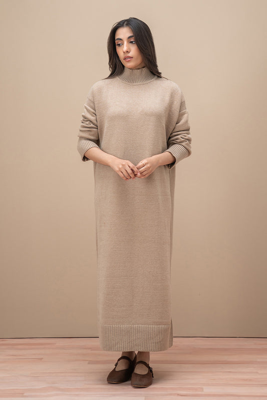MOCK NECK DRESS LONG DRESS