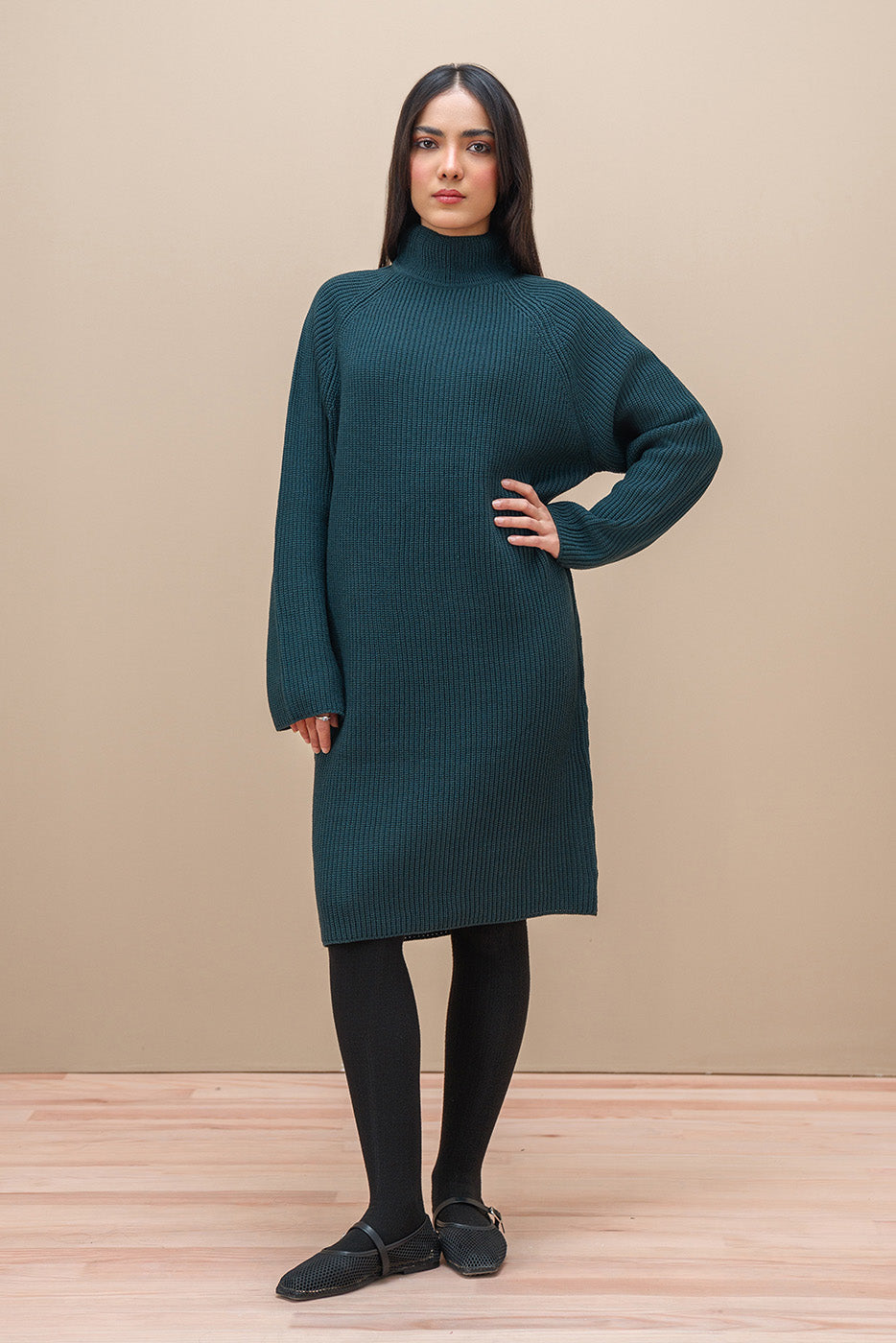 BALLOON SLEEVES DRESS