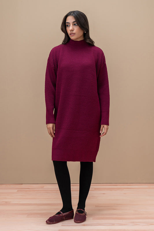 MOCK NECK SHORT LENGTH DRESS