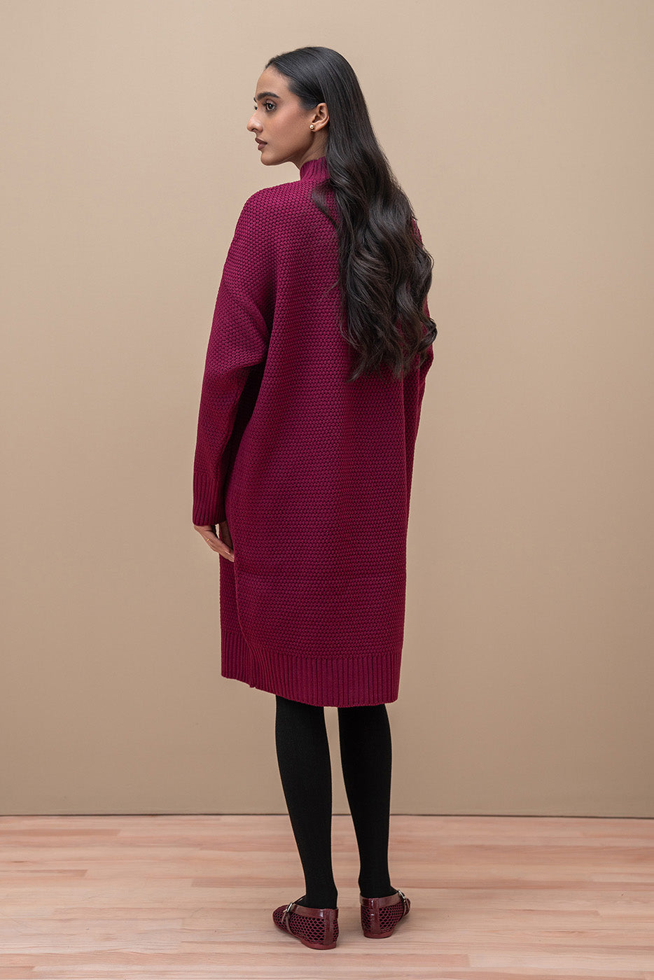 MOCK NECK SHORT LENGTH DRESS