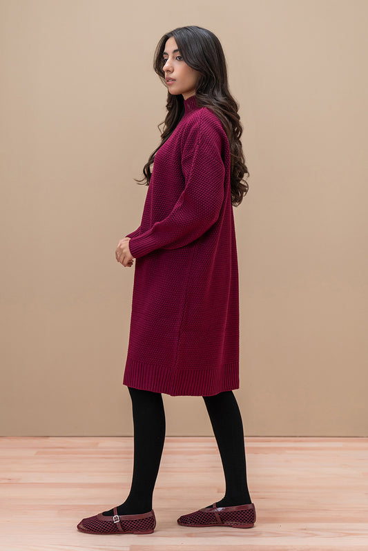 MOCK NECK SHORT LENGTH DRESS