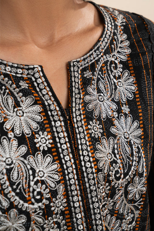 3 PIECE EMBROIDERED KHADDI JQ SUIT-RAVEN CHARM (UNSTITCHED)