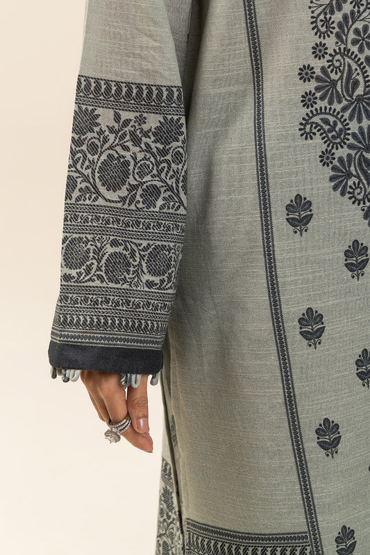 3 PIECE PRINTED SLUB KHADDAR SUIT-HIRA (UNSTITCHED)