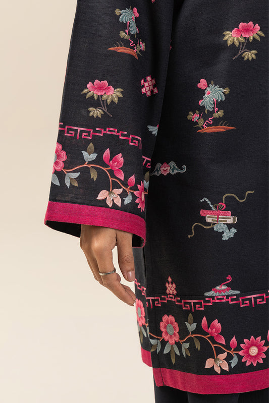 3 PIECE PRINTED SLUB KHADDAR SUIT-ORIENTALIST DREAM (UNSTITCHED)