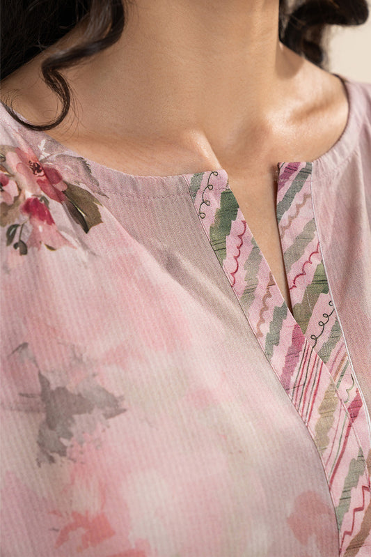 2 PIECE PRINTED LINEN SUIT-ORCHID BLISS (UNSTITCHED)