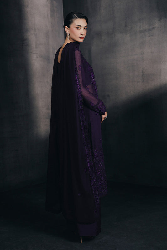 4 PIECE EMBROIDERED CHIFFON SUIT-EMINENCE GLOW (UNSTITCHED)