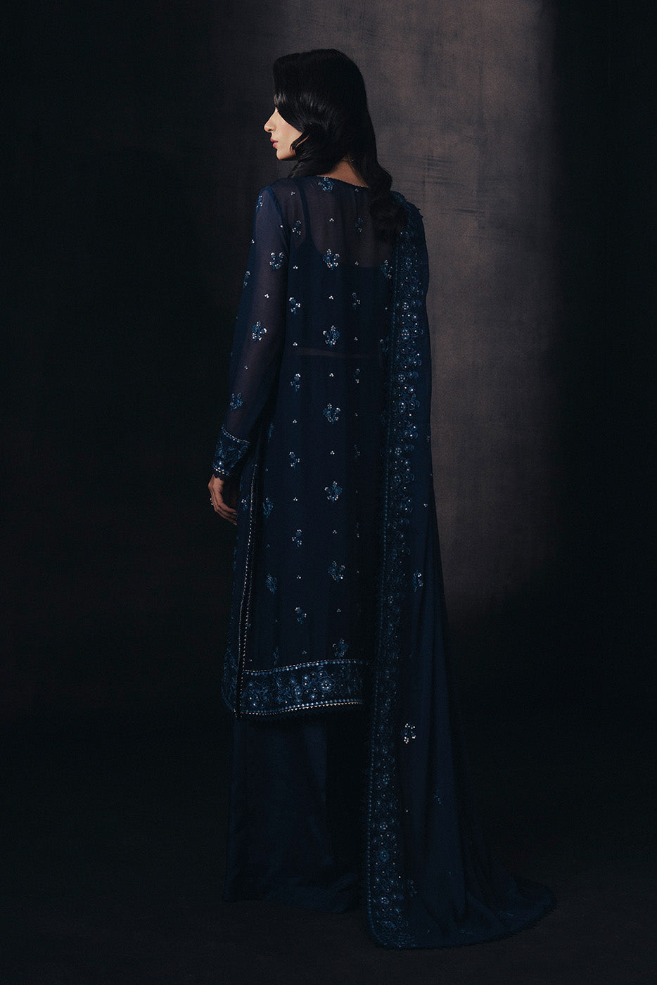 4 PIECE EMBROIDERED CHIFFON SUIT-CELESTIAL MUSE (UNSTITCHED)