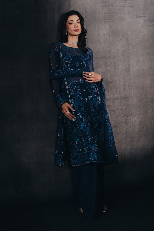 4 PIECE EMBROIDERED CHIFFON SUIT-CELESTIAL MUSE (UNSTITCHED)