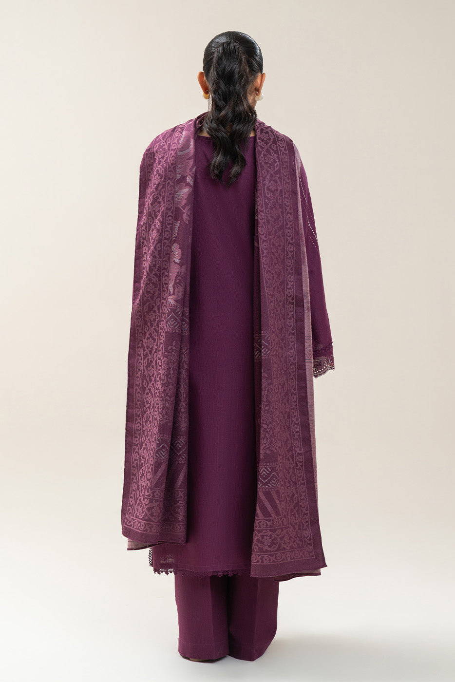 3 PIECE EMBROIDERED SLUB KHADDAR SUIT-SPRING TALES