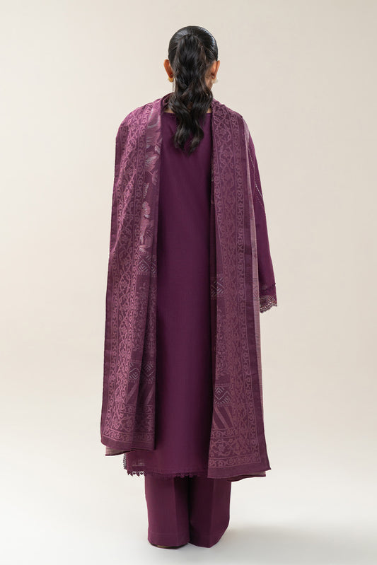 3 PIECE EMBROIDERED SLUB KHADDAR SUIT-SPRING TALES