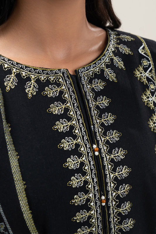 3 PIECE EMBROIDERED SLUB KHADDAR SUIT-ONYX GRACE (UNSTITCHED)