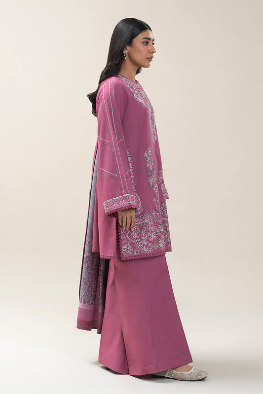 3 PIECE EMBROIDERED MULTI NAPS SUIT-ROUGE VERVE (UNSTITCHED)