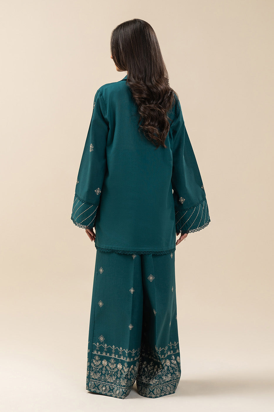 2 PIECE EMBROIDERED SLUB KHADDAR SUIT-AEGEAN TALE (UNSTITCHED)