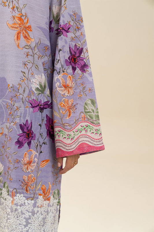 3 PIECE EMBROIDERED SLUB KHADDAR SUIT-BOTANIC SURGE (UNSTITCHED)