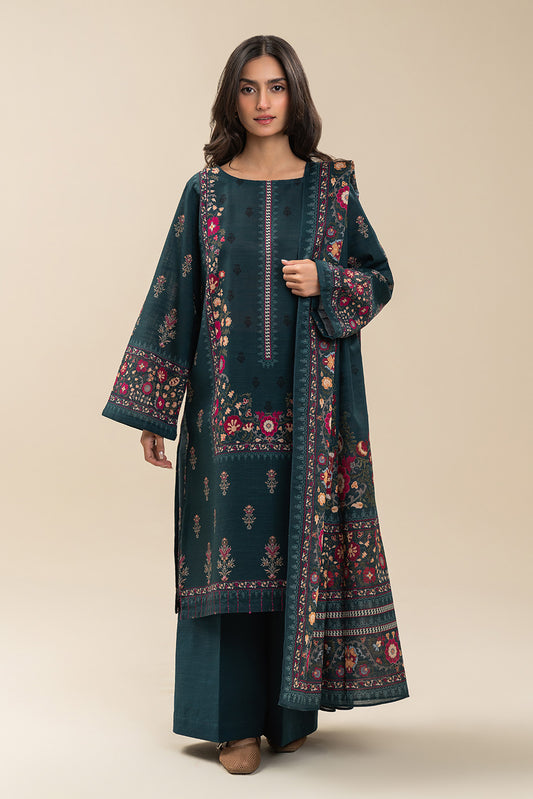 2 PIECE PRINTED SLUB KHADDAR SUIT-AEGEAN CHARM (UNSTITCHED)