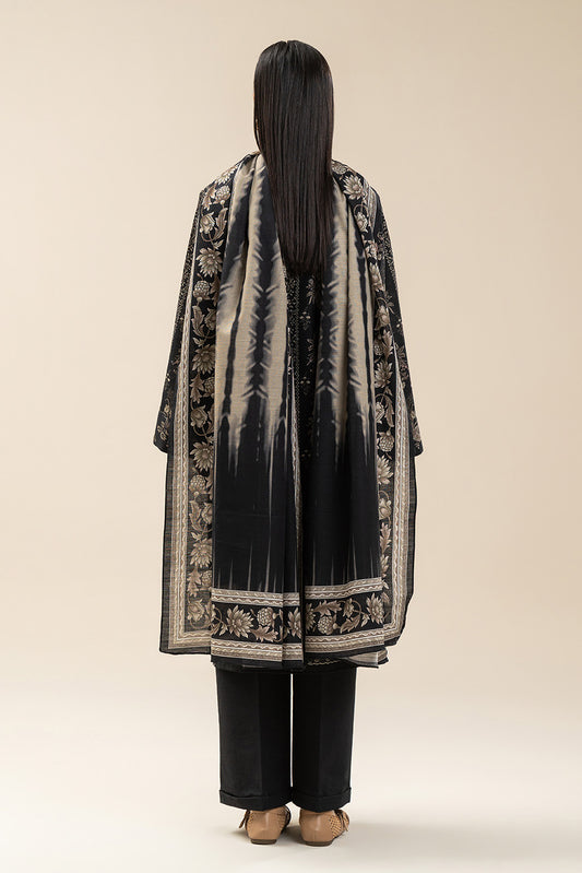 3 PIECE PRINTED SLUB KHADDAR SUIT-RAVEN REEF (UNSTITCHED)