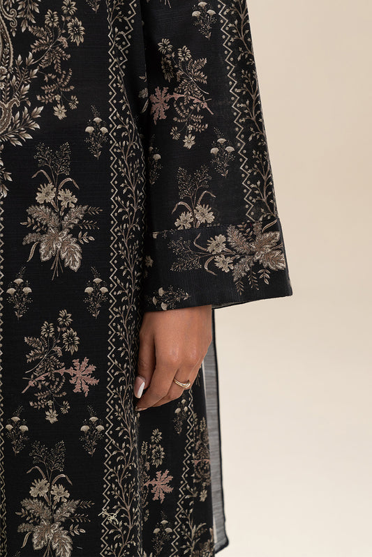 3 PIECE PRINTED SLUB KHADDAR SUIT-RAVEN REEF (UNSTITCHED)