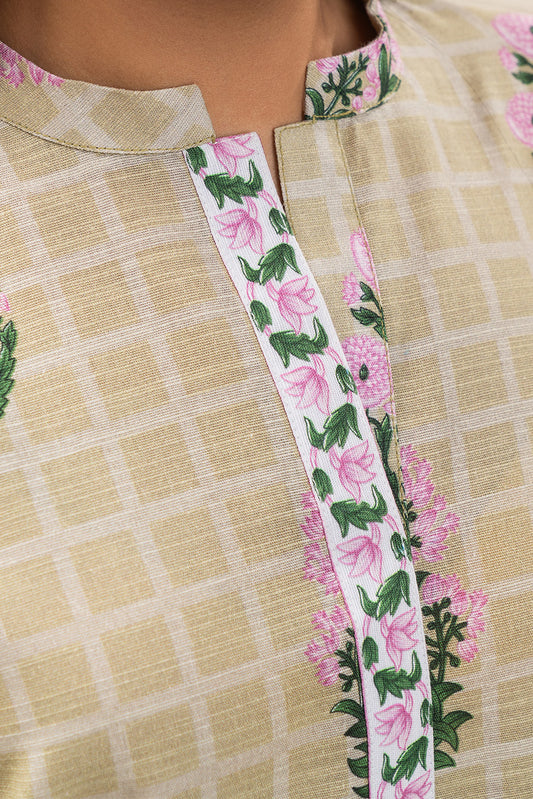 3 PIECE PRINTED SLUB KHADDAR SUIT-KINGS GARDEN (UNSTITCHED)