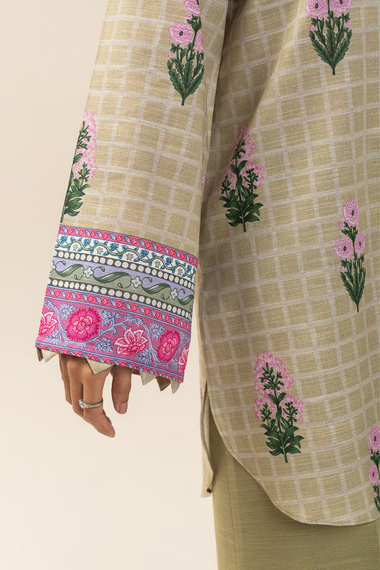 3 PIECE PRINTED SLUB KHADDAR SUIT-KINGS GARDEN (UNSTITCHED)