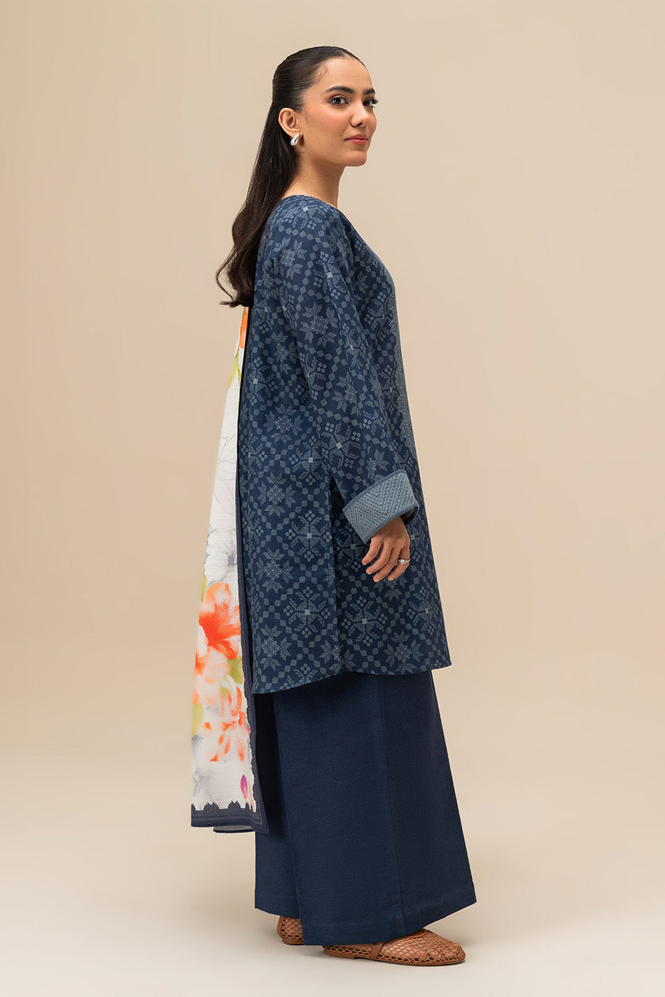 3 PIECE PRINTED SLUB KHADDAR SUIT-MIDNIGHT GLAM (UNSTITCHED)