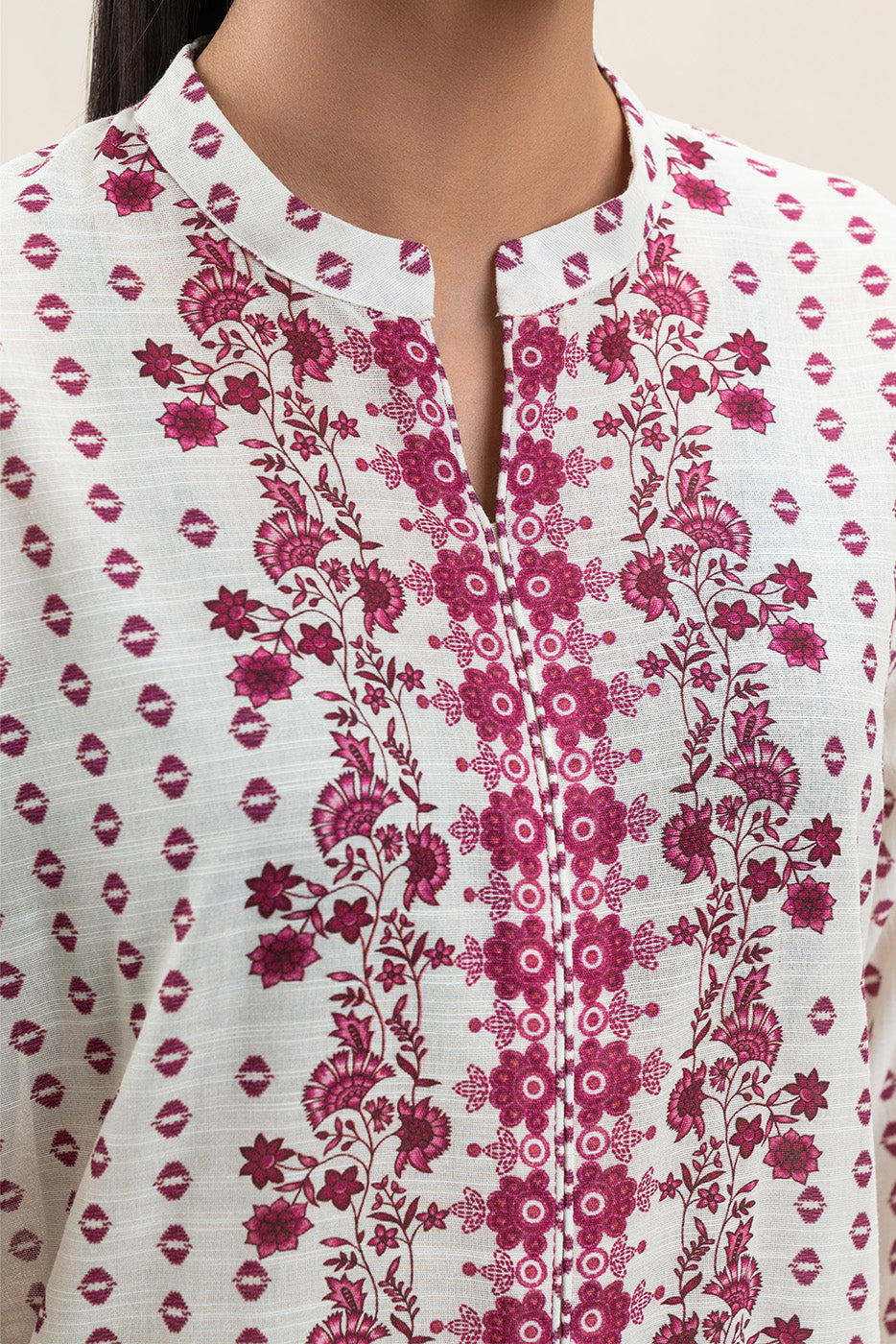 3 PIECE PRINTED SLUB KHADDAR SUIT-MULBERRY PEARL