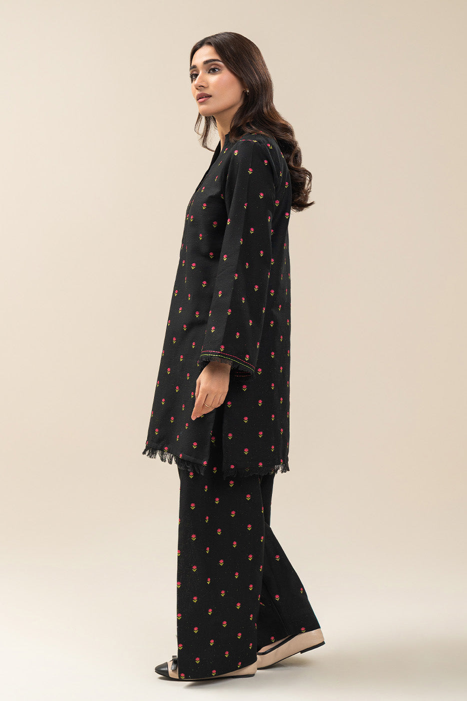 2 PIECE EMBROIDERED MULTI NAPS SUIT-MIDNIGHT BLOSSOM (UNSTITCHED)