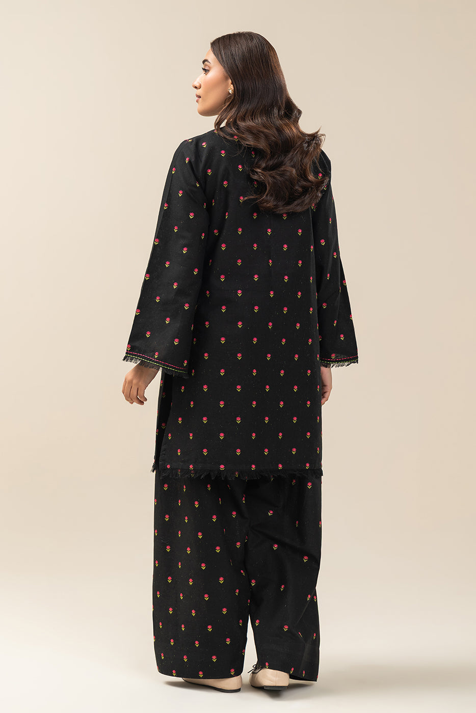 2 PIECE EMBROIDERED MULTI NAPS SUIT-MIDNIGHT BLOSSOM (UNSTITCHED)