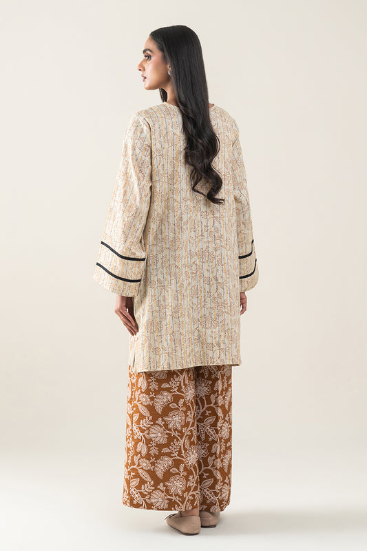 2 PIECE EMBROIDERED KHADDI JQ SUT-PALE IVORY (UNSTITCHED)