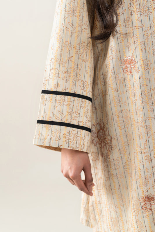 2 PIECE EMBROIDERED KHADDI JQ SUT-PALE IVORY (UNSTITCHED)