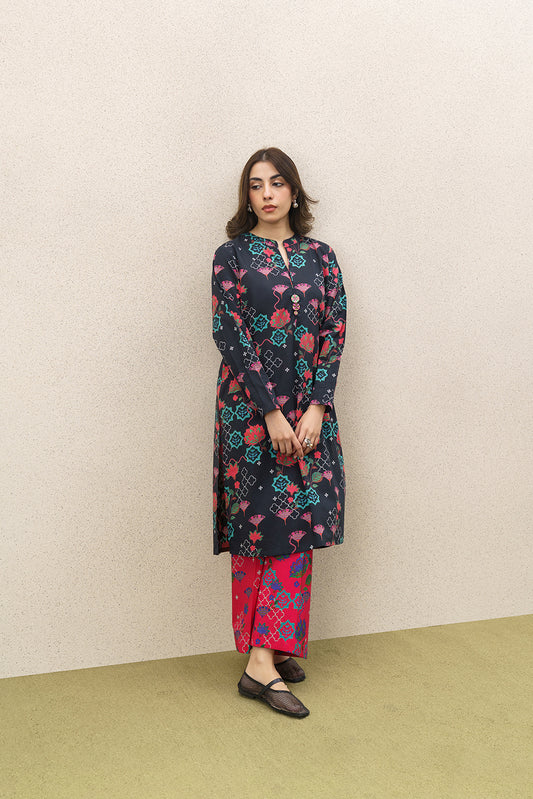 2 PIECE PRINTED CAMBRIC SUIT (PRET)