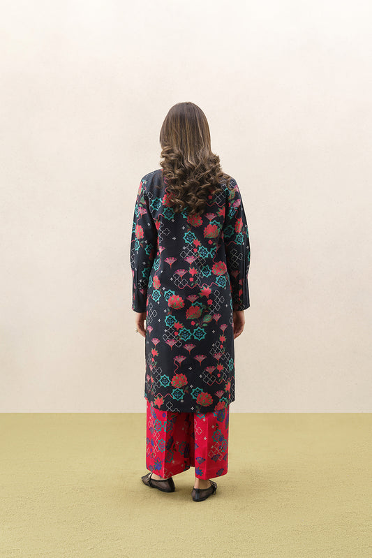 2 PIECE PRINTED CAMBRIC SUIT (PRET)