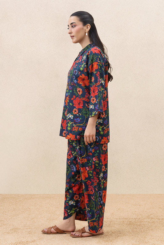 2 PIECE PRINTED CAMBRIC SUIT (PRET)