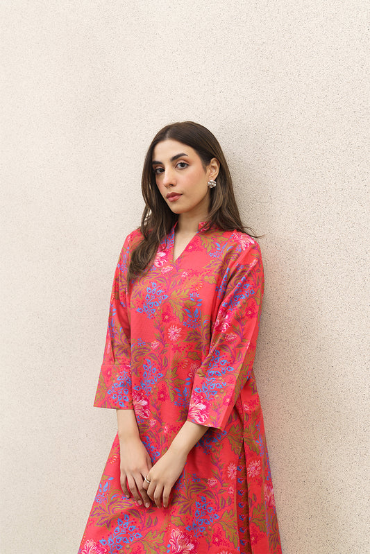 2 PIECE PRINTED SLUB KHADDAR SUIT (PRET)