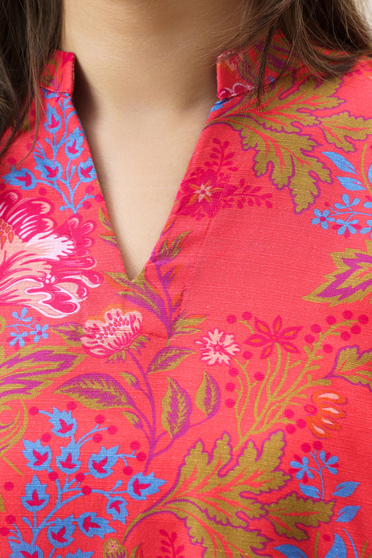 2 PIECE PRINTED SLUB KHADDAR SUIT (PRET)