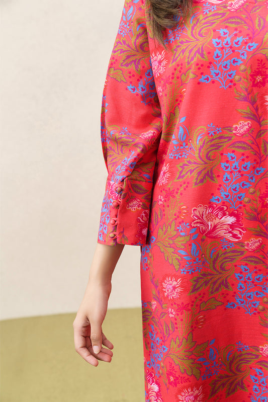 2 PIECE PRINTED SLUB KHADDAR SUIT (PRET)