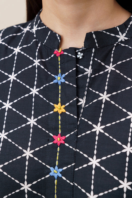 2 PIECE PRINTED SLUB KHADDAR SUIT (PRET)