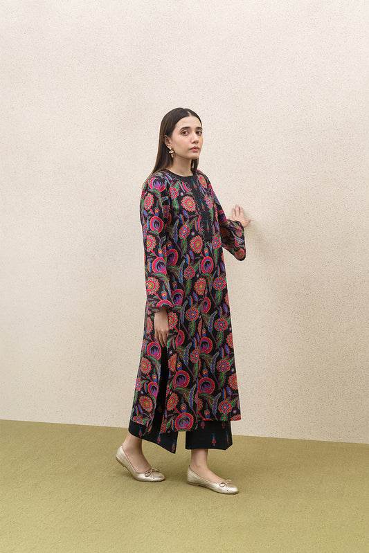 2 PIECE PRINTED SLUB KHADDAR SUIT (PRET)