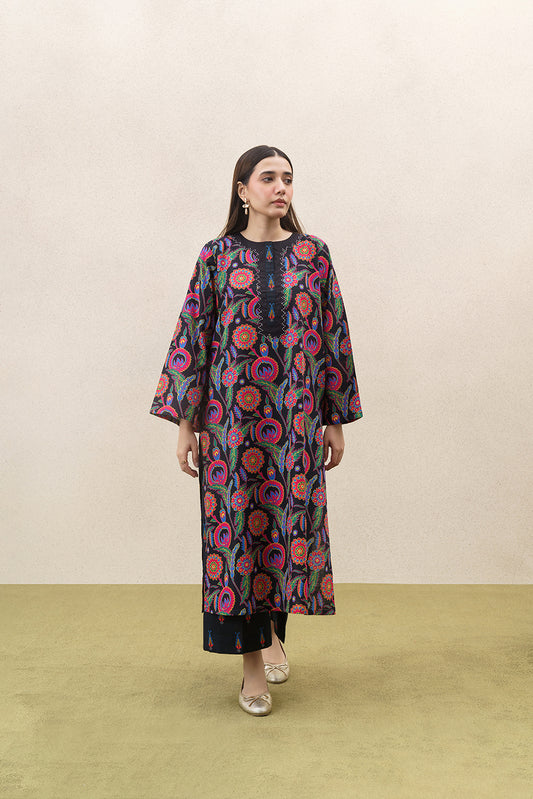 2 PIECE PRINTED SLUB KHADDAR SUIT (PRET)