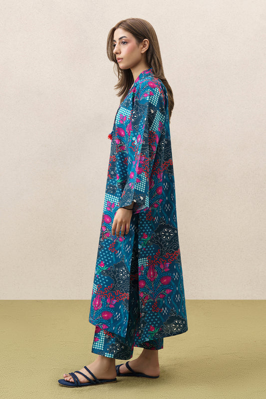 2 PIECE PRINTED SLUB KHADDAR SUIT (PRET)