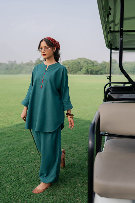 2 PIECE SOLID TWILL SUIT (PRET)