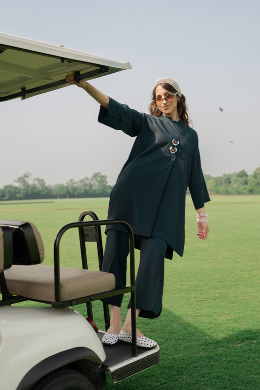 2 PIECE SOLID TWILL SUIT (PRET)