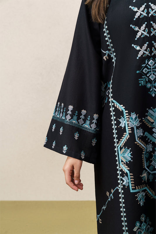 2 PIECE EMBROIDERED SLUB KHADDAR SUIT (PRET)