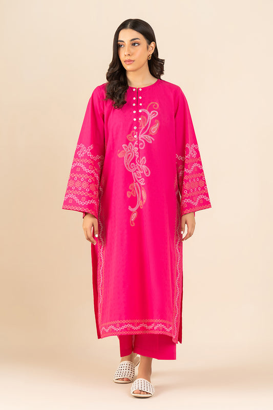 2 PIECE EMBROIDERED DOBBY SUIT (PRET)