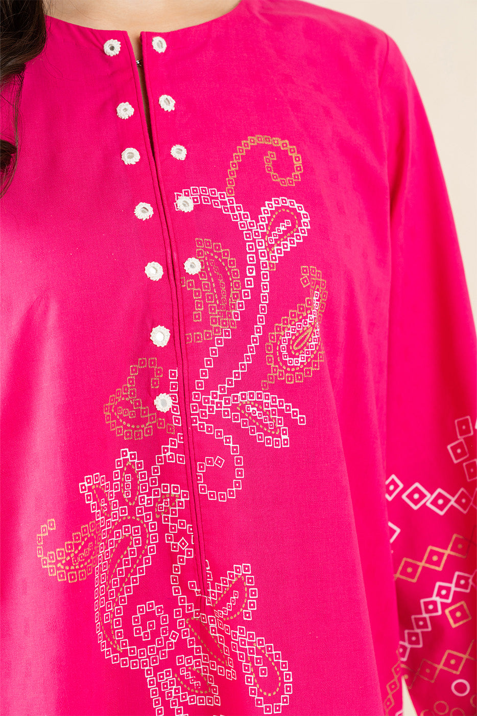 2 PIECE EMBROIDERED DOBBY SUIT (PRET)
